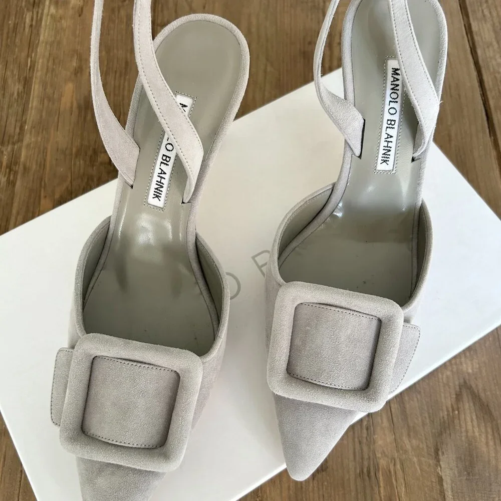 Manolo Blahnik 'Maysli' slingback pumps - Picture 3 of 8